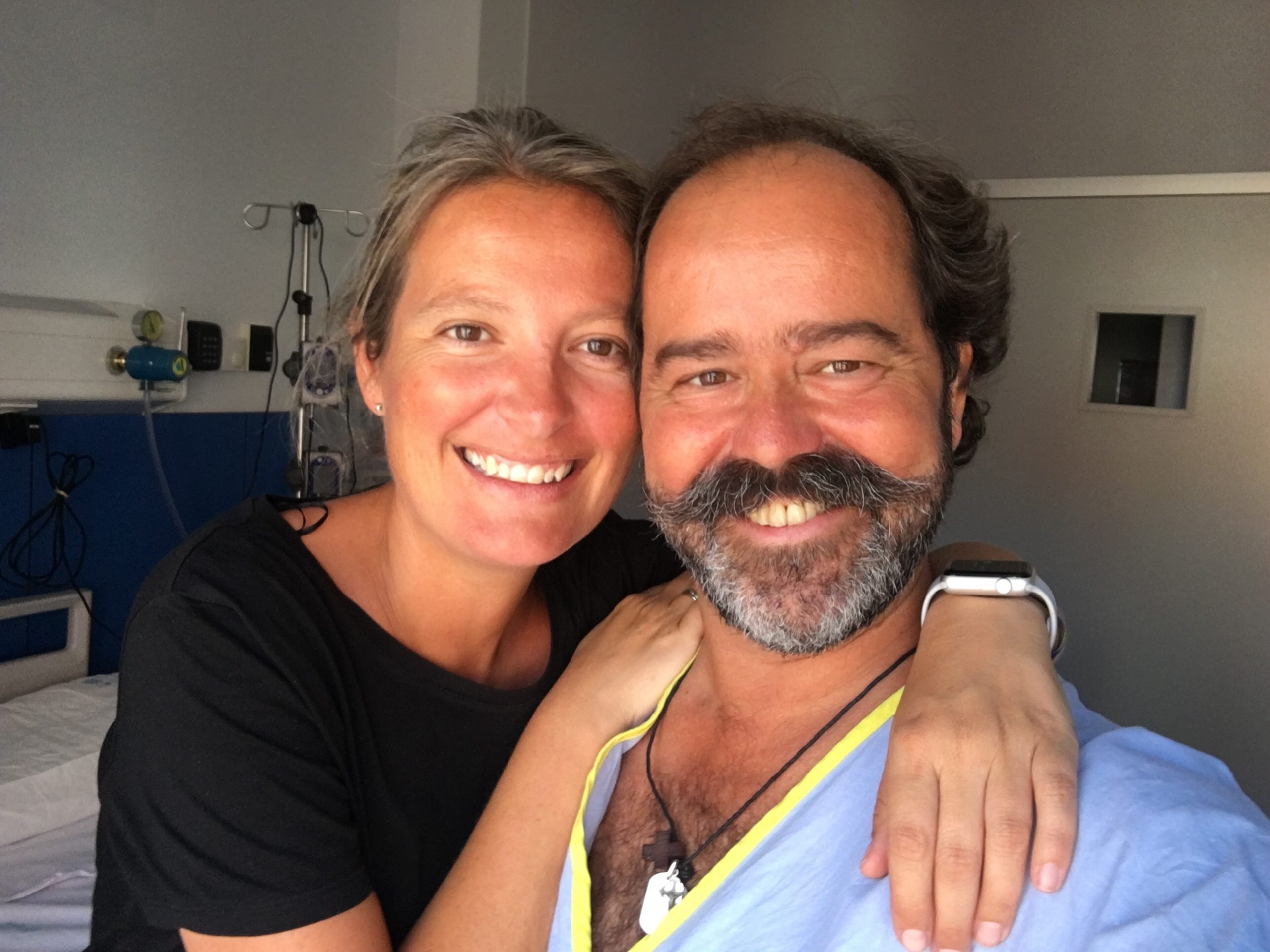 El acompañante. Un trasplantado.