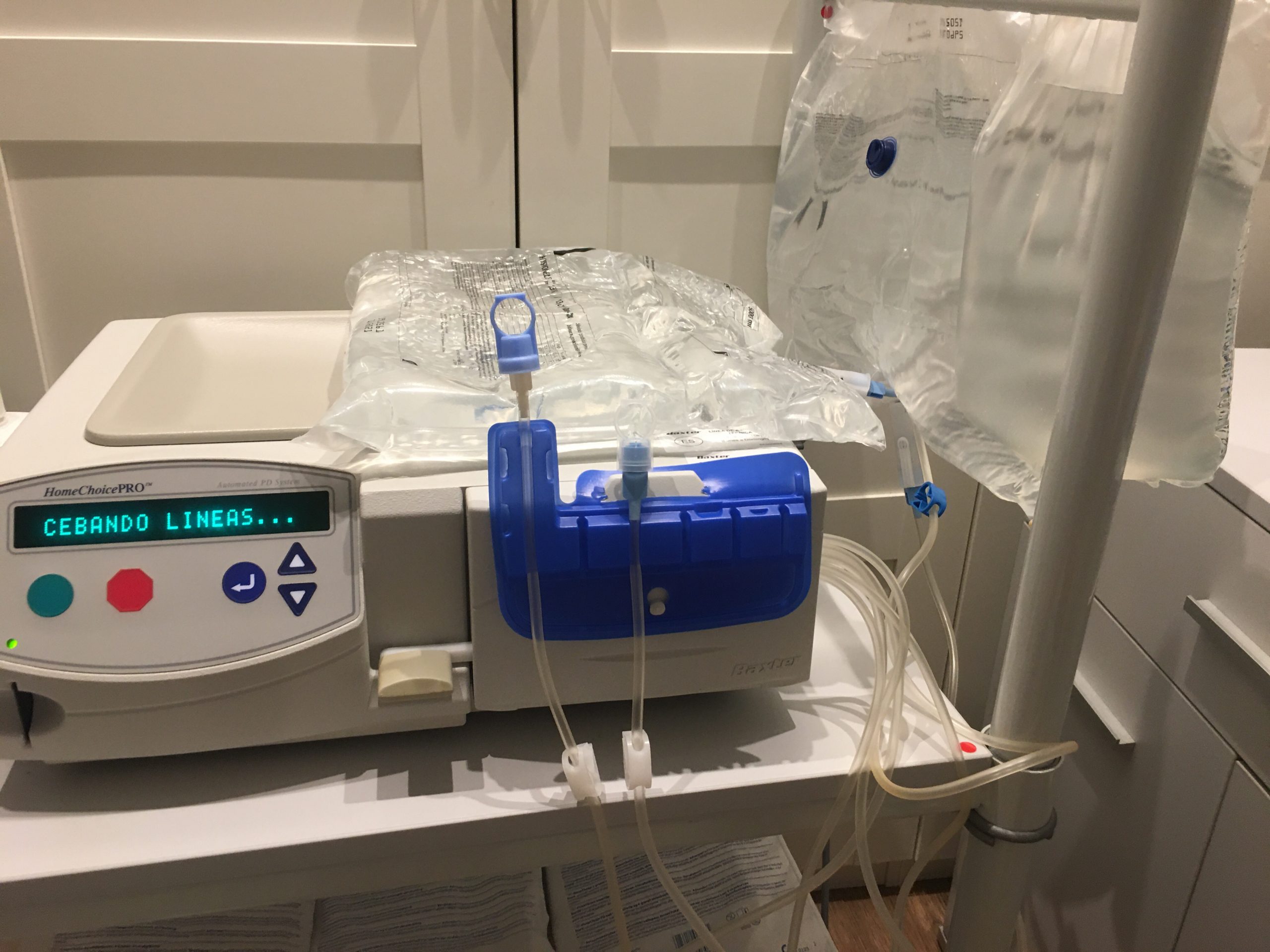 Un mes en diálisis peritoneal. Un trasplantado