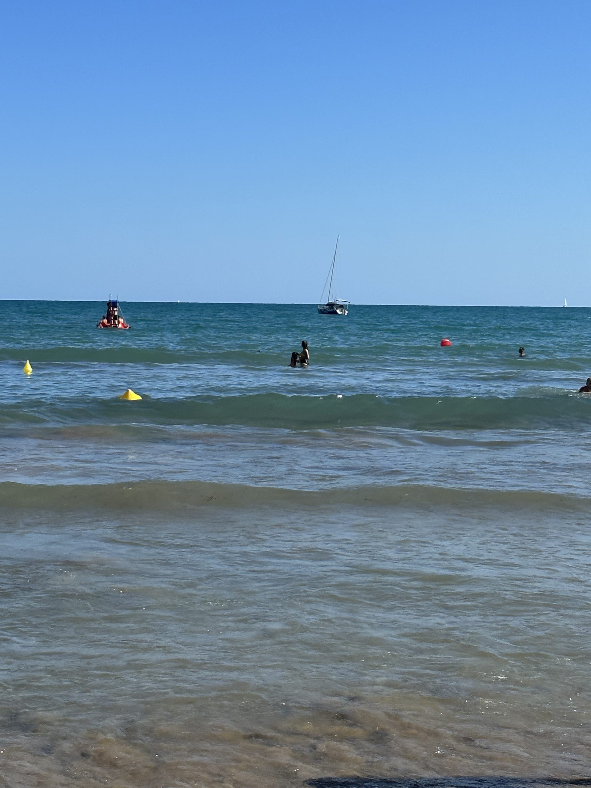 Días de playa. Un trasplantado.