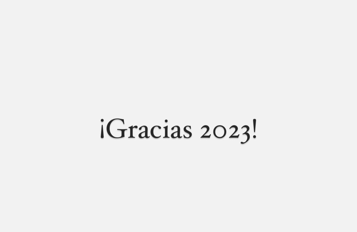 ¡Gracias 2023! un trasplantado.