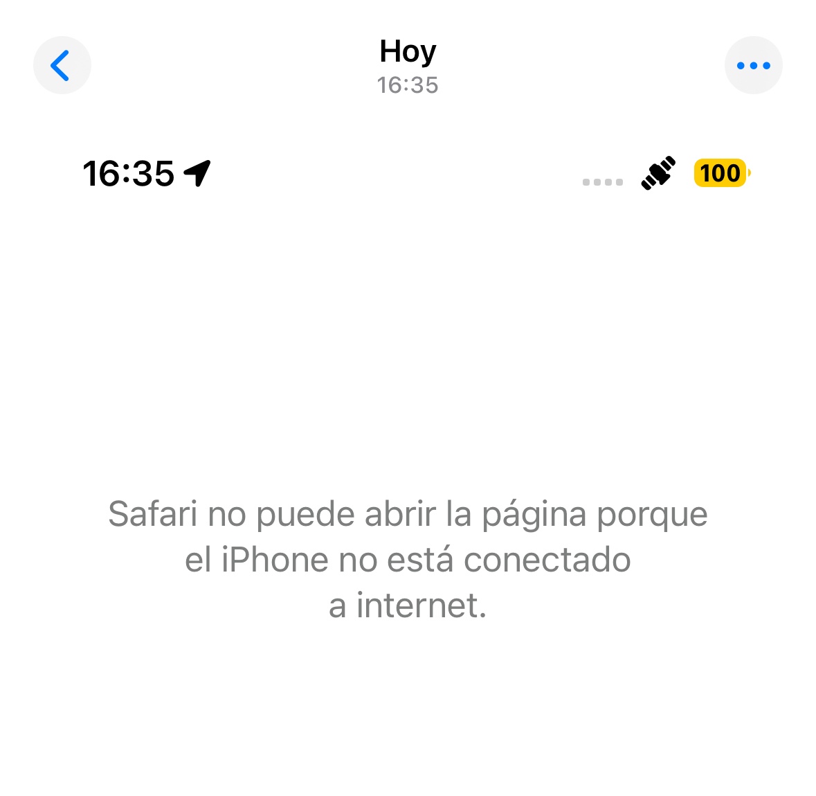 Sin luz. Un trasplantado.