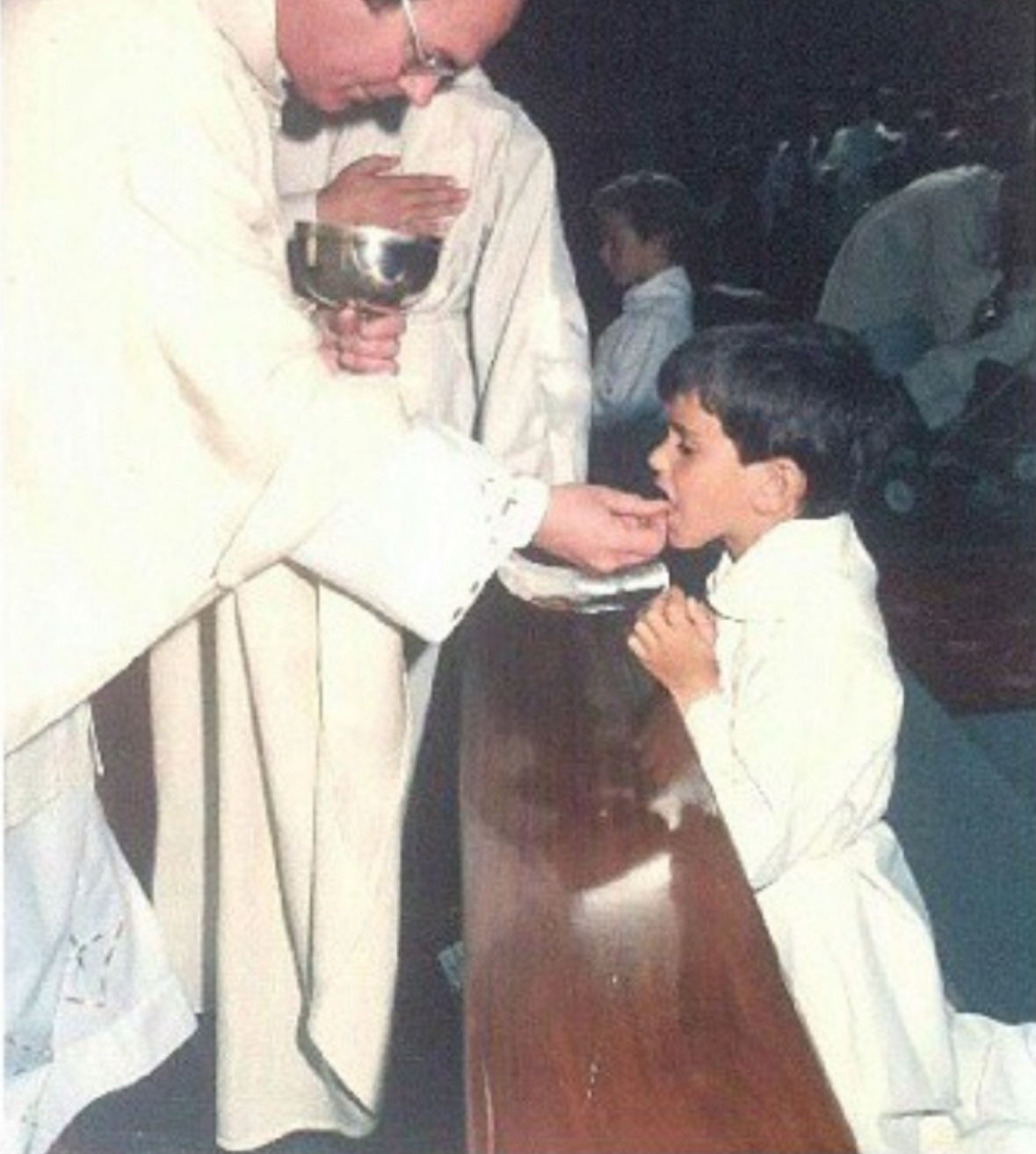 1ª comunión, 40 años. Un trasplantado.