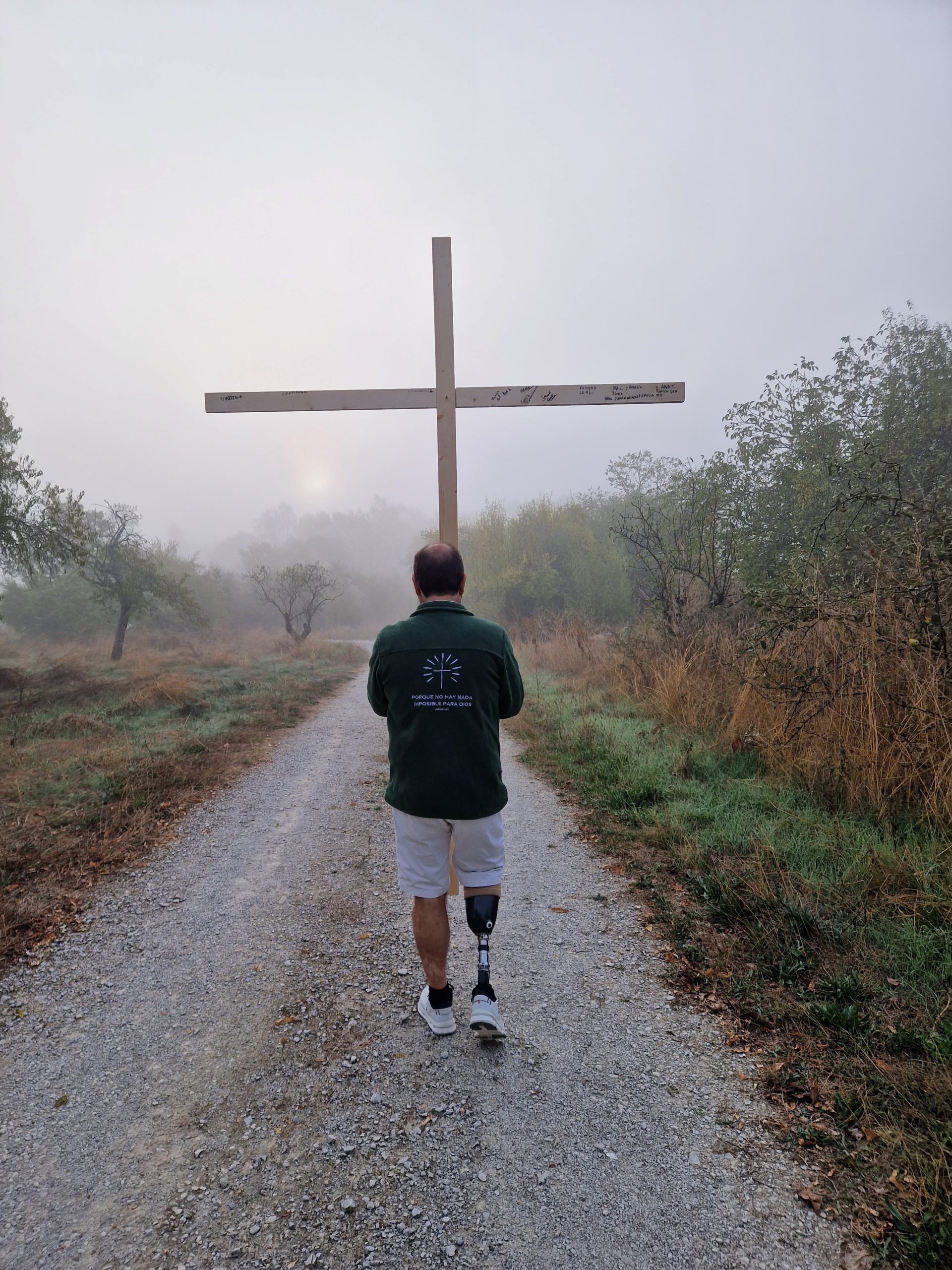 Peregrinación a Javier. Un trasplantado.